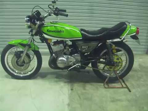 漢!! KAWASAKI KH250 350SSエンジン フルレストア済 スガヤ集合管 雷