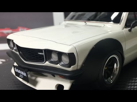 New！ignition model 1/18 Mazda Savanna (S124A) Racing White - YouTube