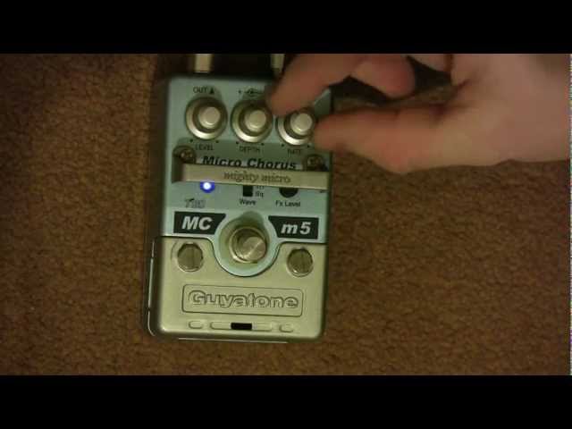 Guyatone Micro Chorus Pedal Demo - YouTube