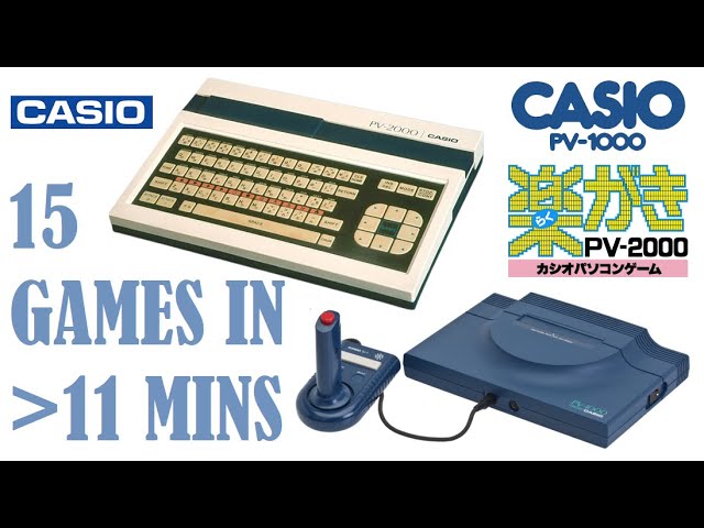 15 Casio PV-1000 & PV-2000 Games In Under 11 Minutes - YouTube