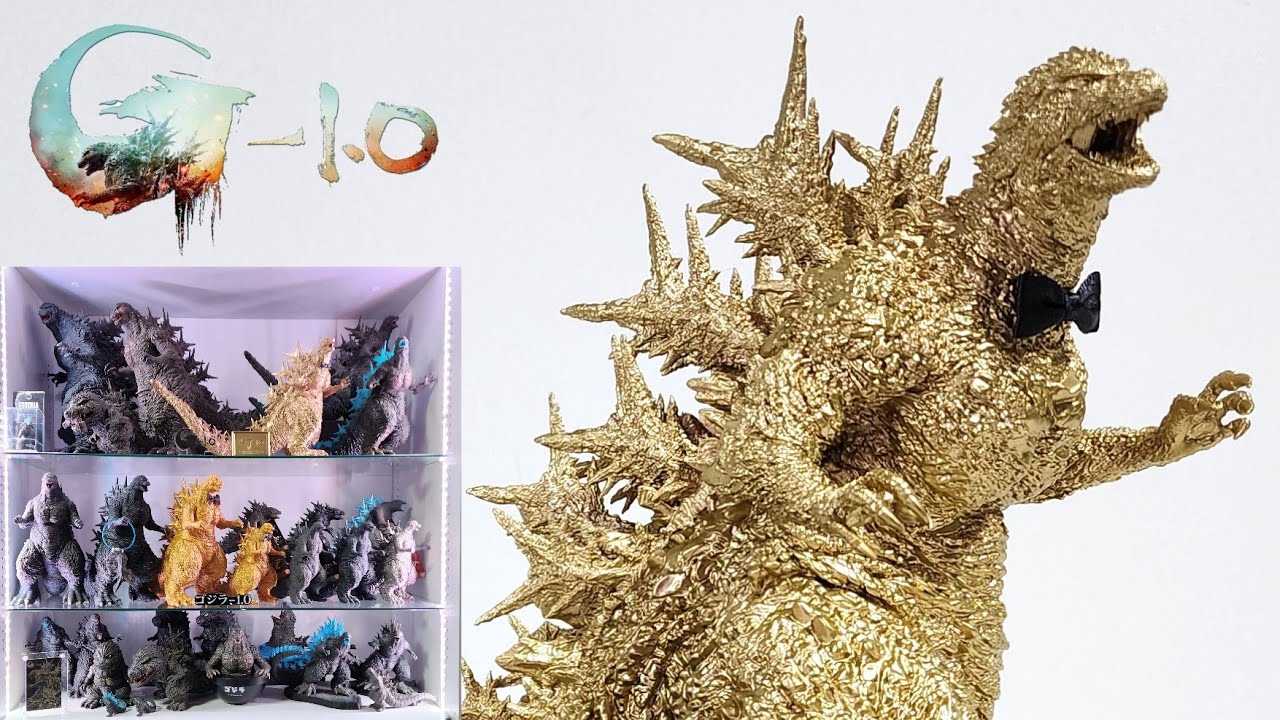 金色に輝くゴジラマイナスワン 一番くじオスカーゴジラ紹介 - YouTube