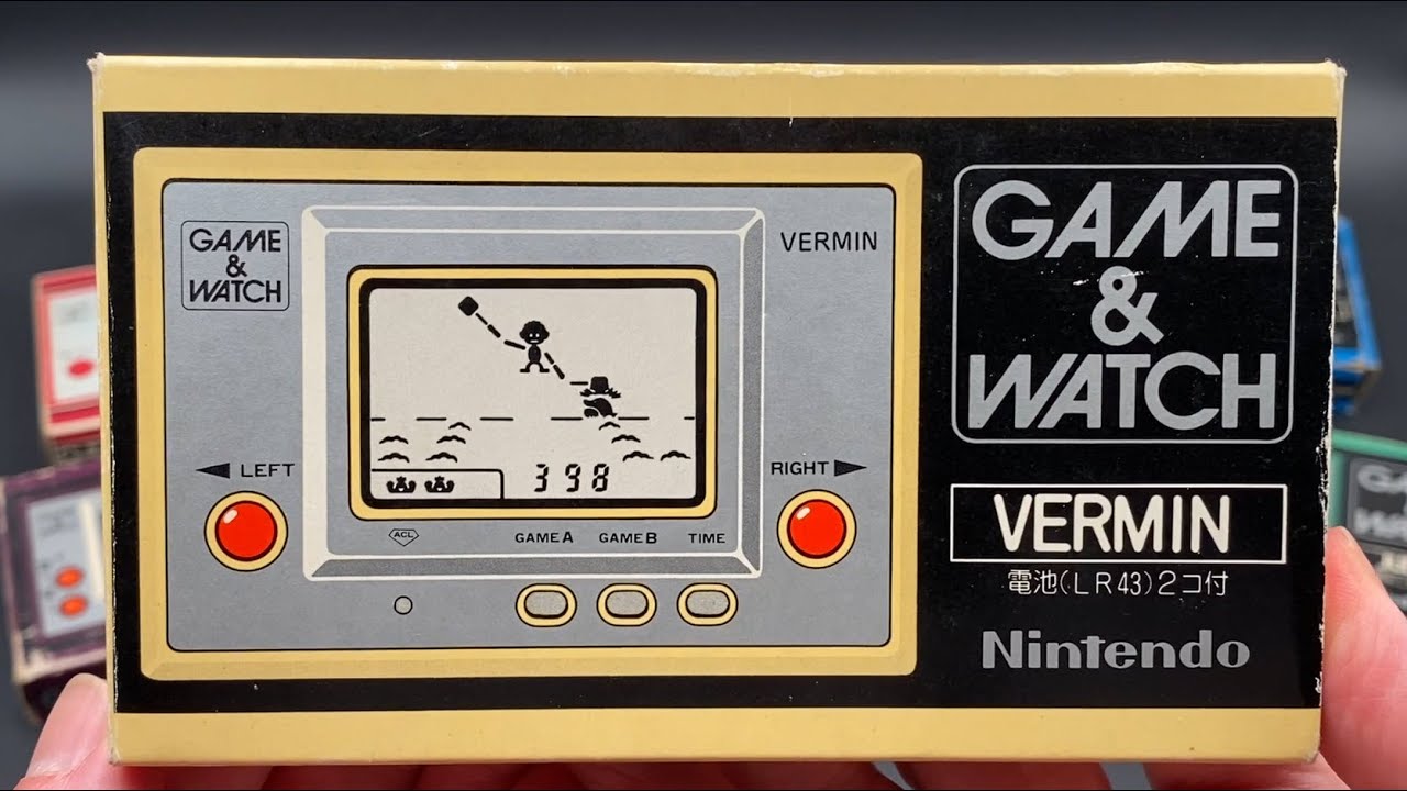Nintendo Game & Watch - Vermin (MT-03) Unboxing and Gameplay - YouTube