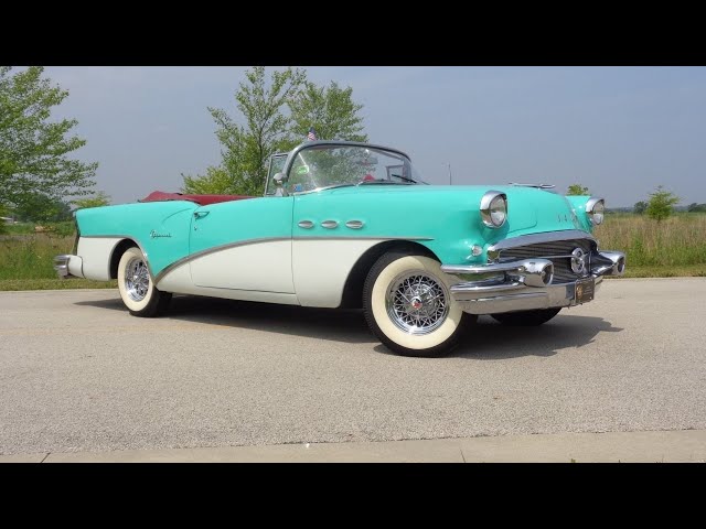 1956 Buick Special Convertible Model 46C in Green / White & Ride