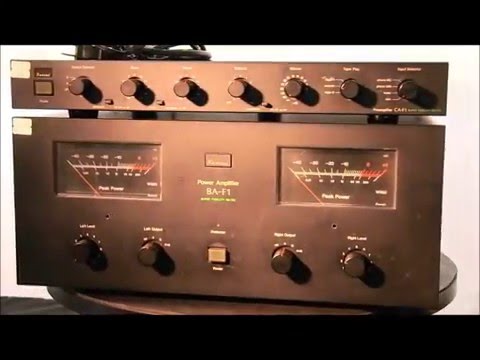 サンスイ祭1】 SANSUI 山水 CA-F1 プリアンプ BA-F1 パワーアンプ