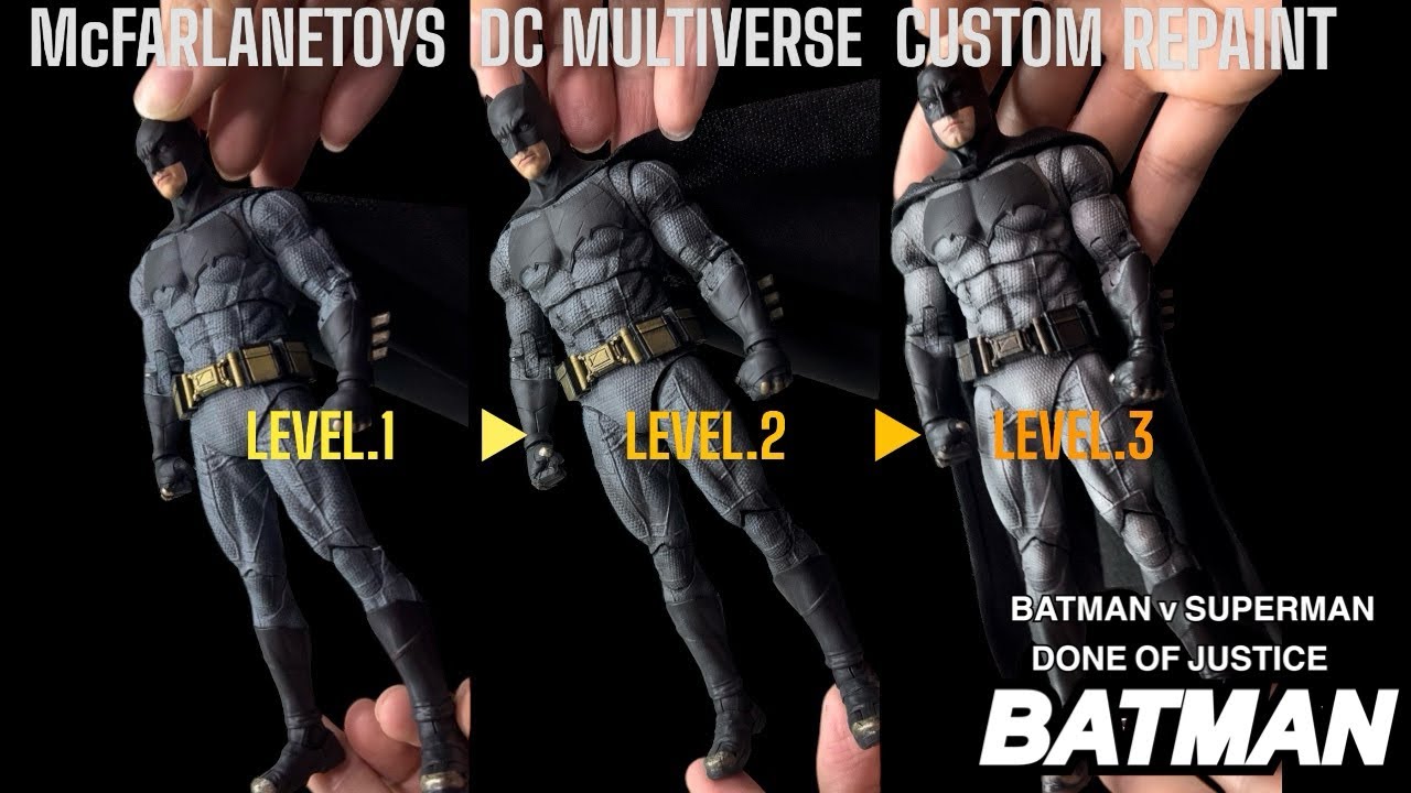 McFARLANETOYS】BVSバットマン フィギュアカスタムリペイント DCマルチ