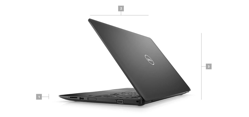 Dell Latitude 3590 NoteBook PC- Intel® Core™ i3-7130U, 15.6” AntiGlare