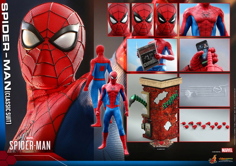 ホットトイズ、ゲーム『Marvel's Spider-Man』よりスパイダーマンの1/6