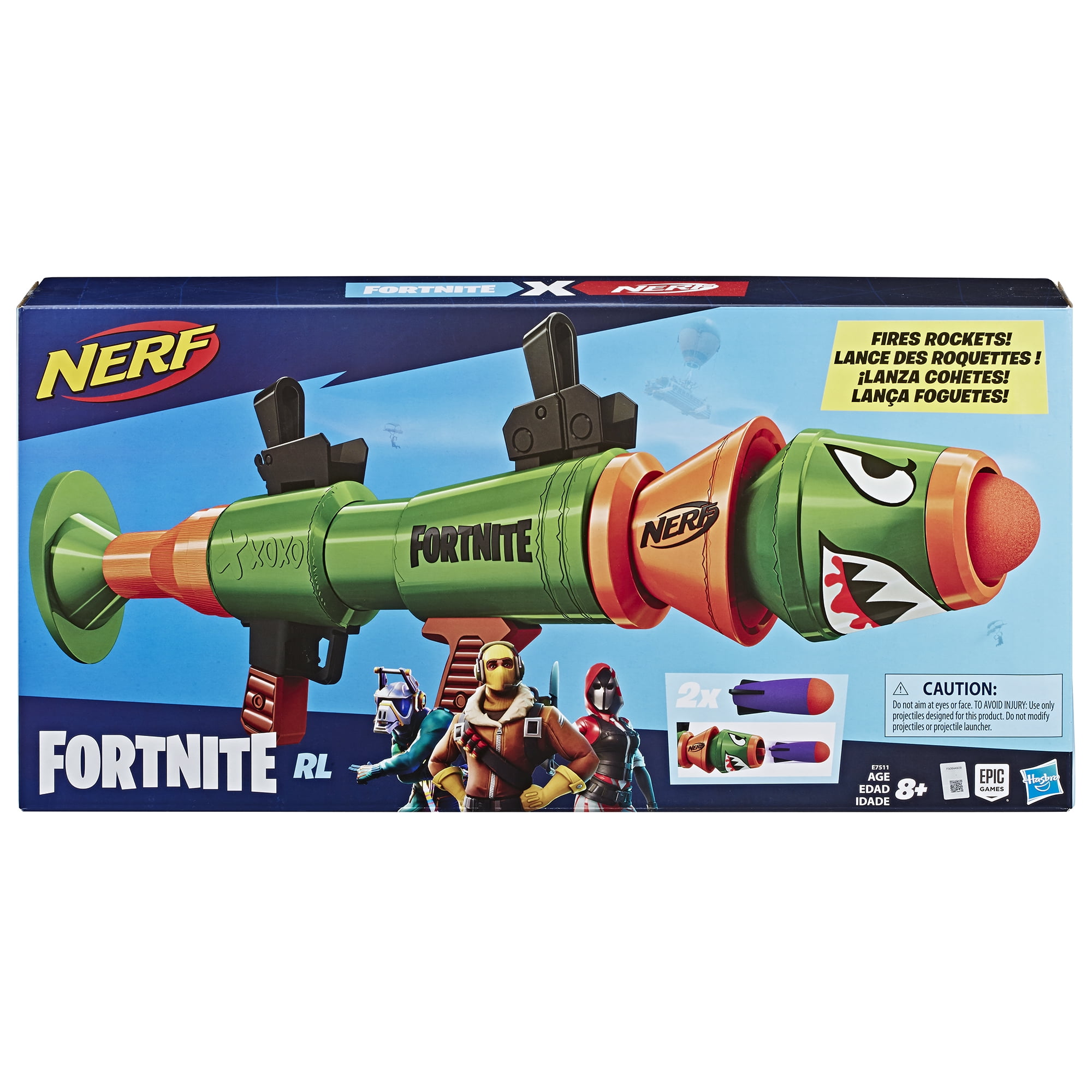Nerf Fortnite RL Launcher - Kids Toy Blaster with 2 Rocket Darts
