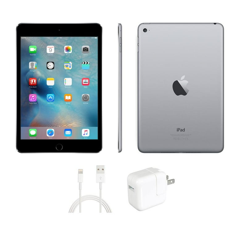 Apple iPad Mini 4, Wi-Fi, 128GB, Space Gray, Refurbished, 8MP