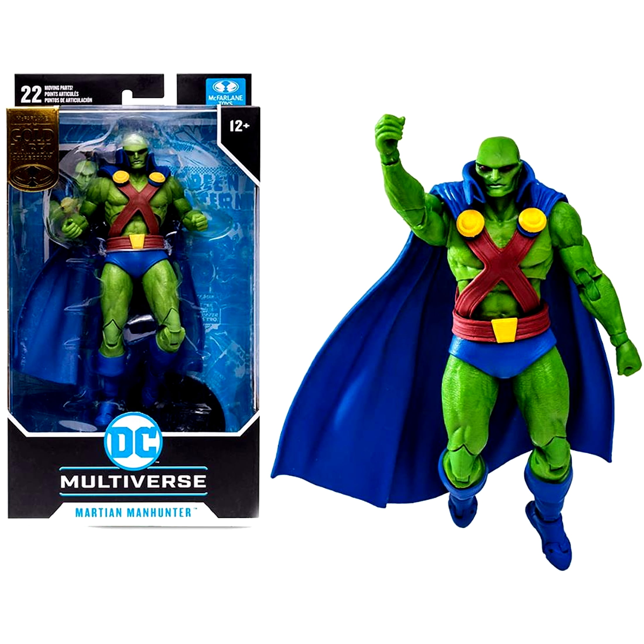 DC Multiverse 7 Inch Martian Manhunter Action Figure | Gold Label