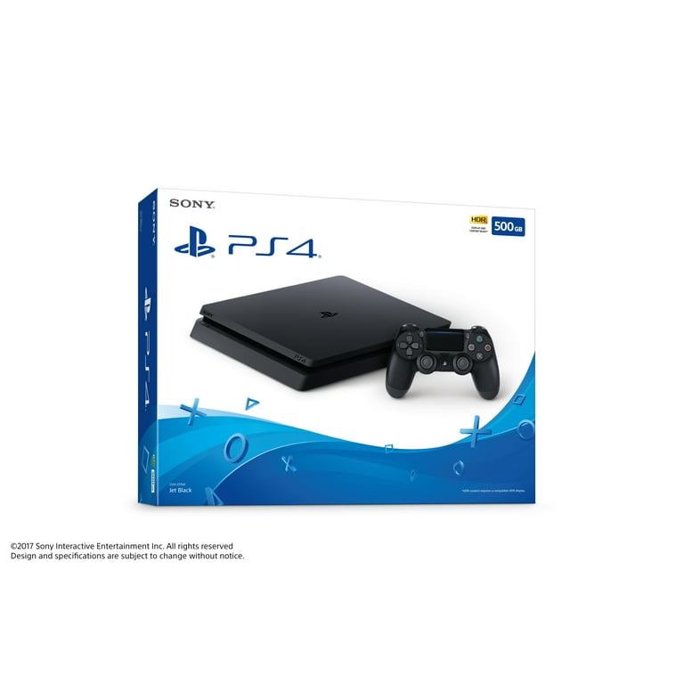 Sony PlayStation 4 Slim 500GB Jet Black Gaming Console with