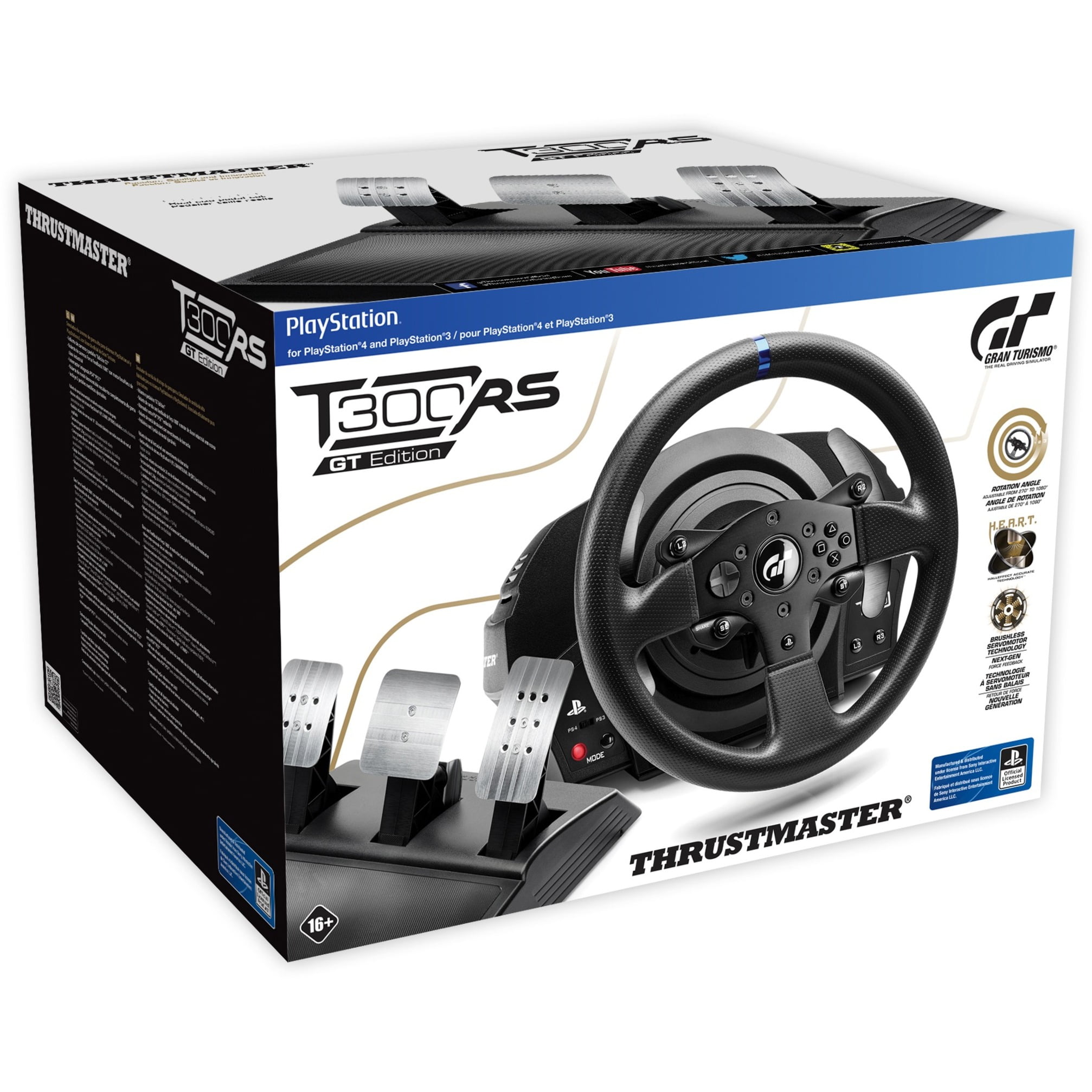 Thrustmaster T300 RS GT Racing Wheel for PS5, PS4, Windows with