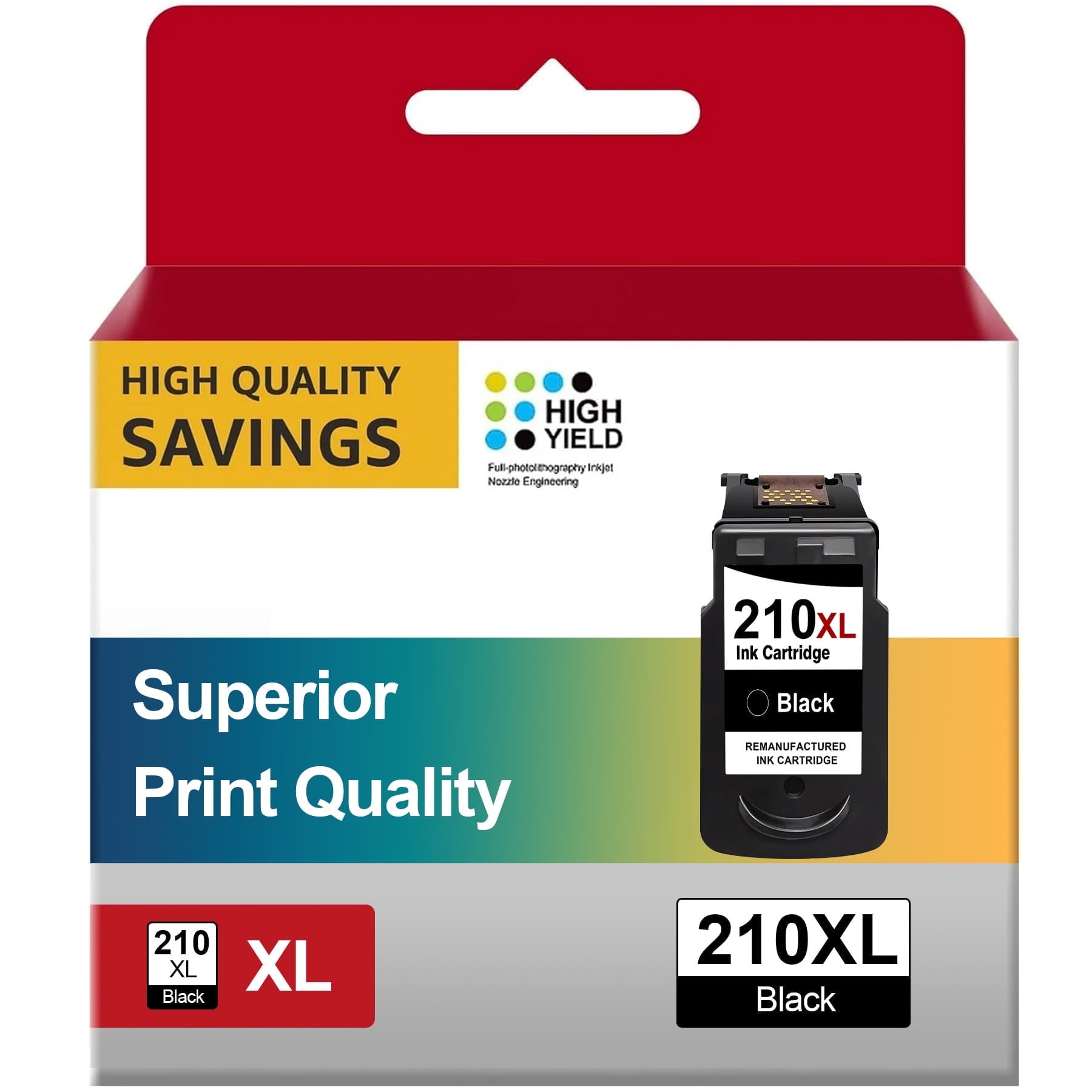 210XL Black Ink Cartridge, Compatible with Canon PIXMA MP, MX, IP