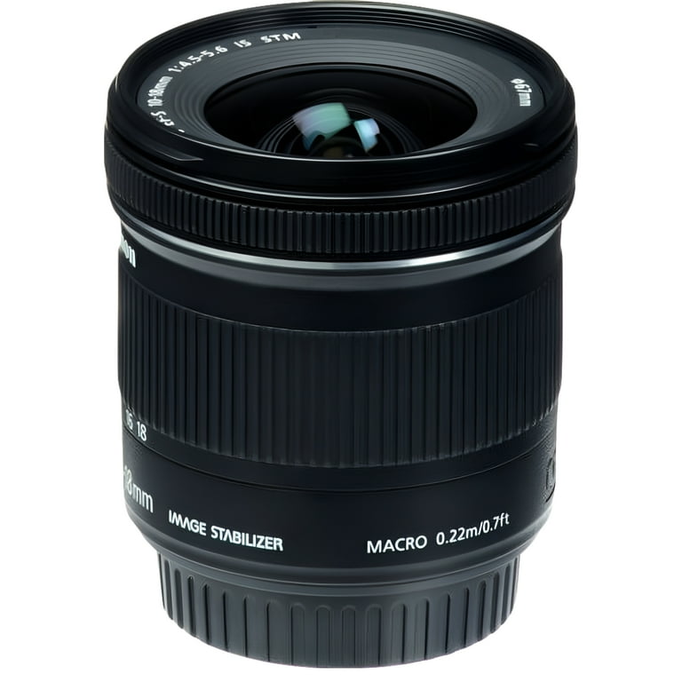 Canon EF-S 10-18mm f/4.5-5.6 IS STM Lens - DSLR Zoom Wide Angle