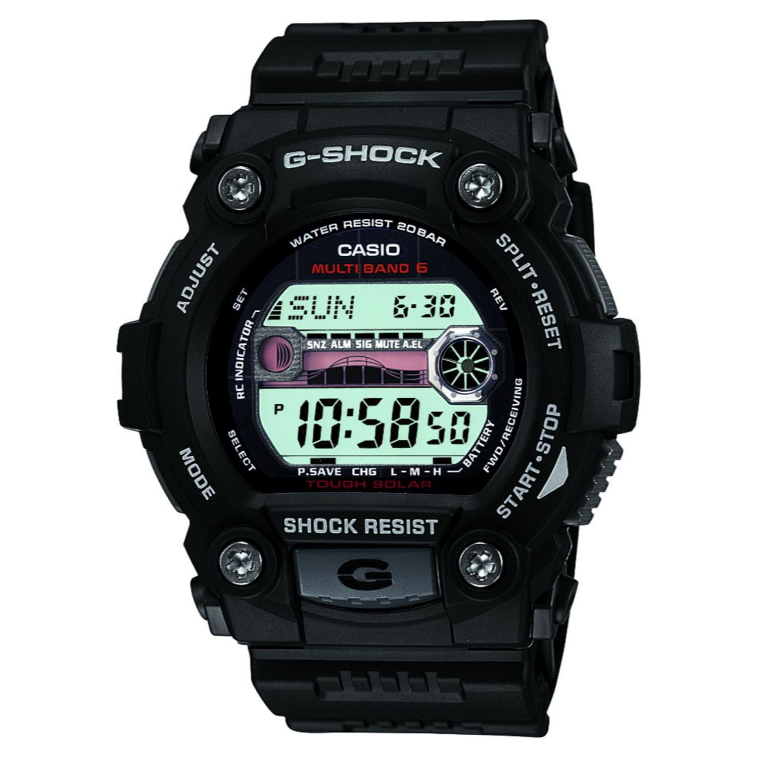 Casio Men's G-Shock Tough Solar Atomic Timekeeping Watch - Walmart.com