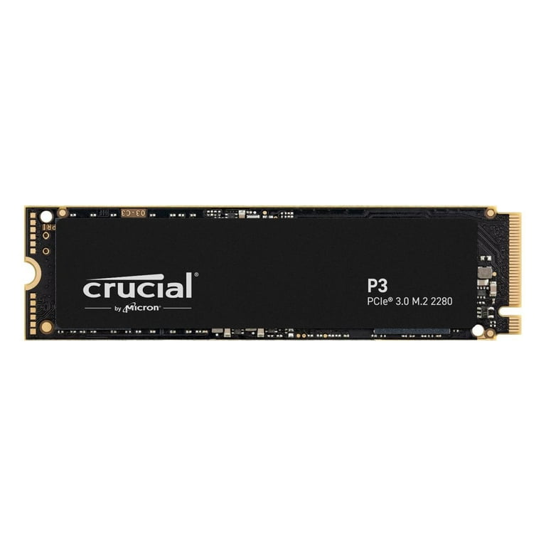 Crucial P3 2TB Internal SSD, PCIe 3.0 3D NAND NVMe M.2, up to