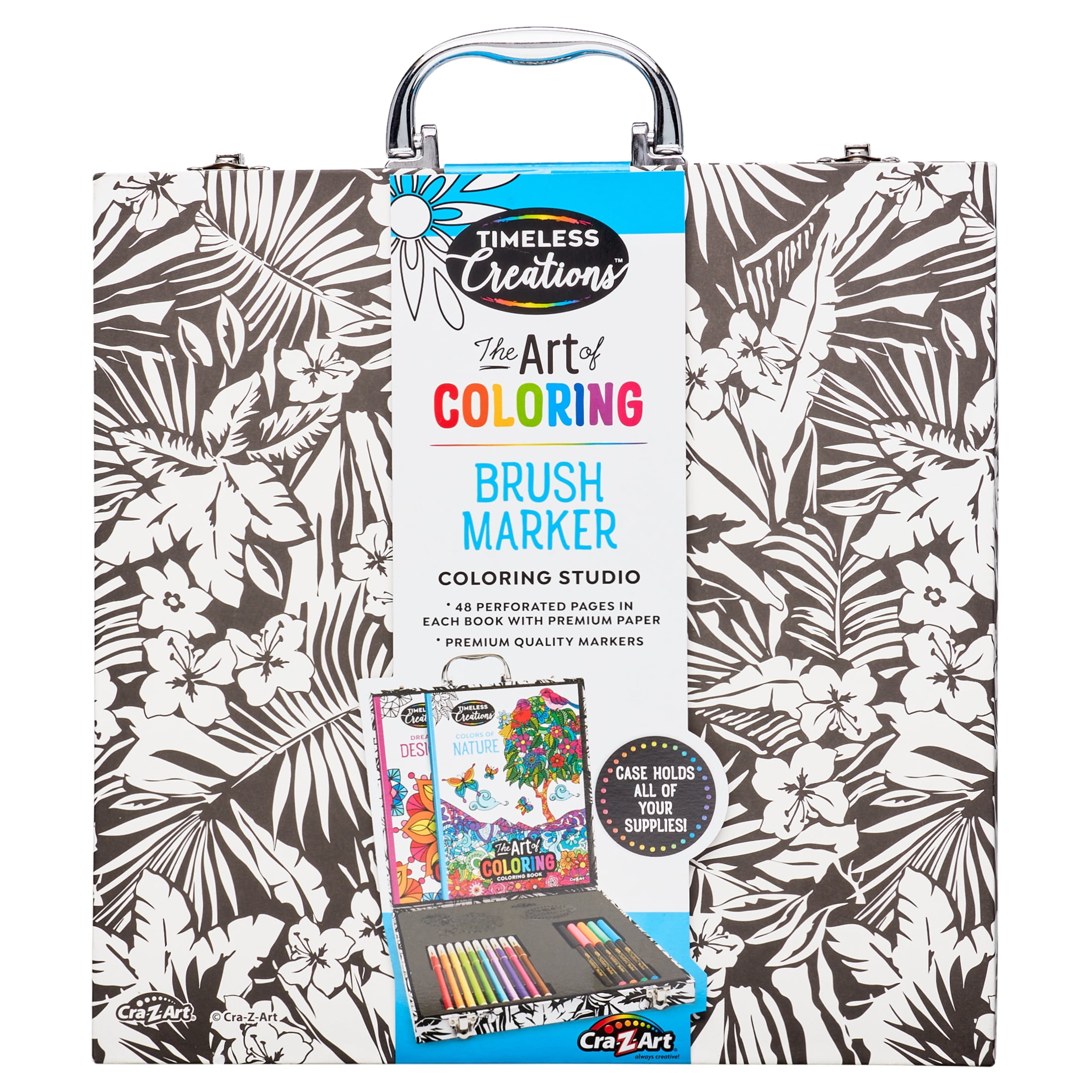 Cra-Z-Art Timeless Creations Multicolor Brush Marker Coloring Set