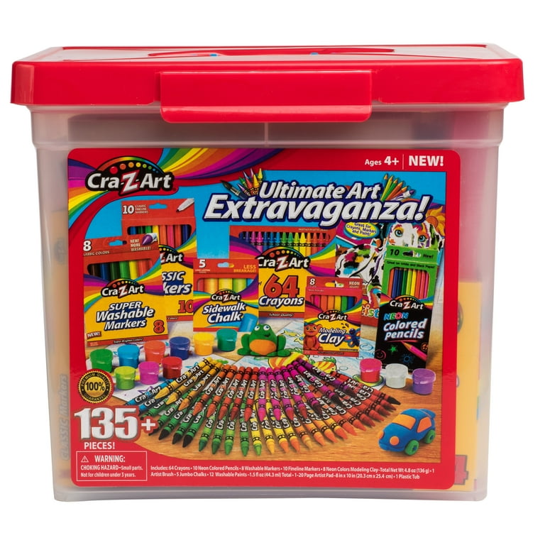 Free Shipping! Cra-Z-Art Ultimate Art Extravaganza Multicolor