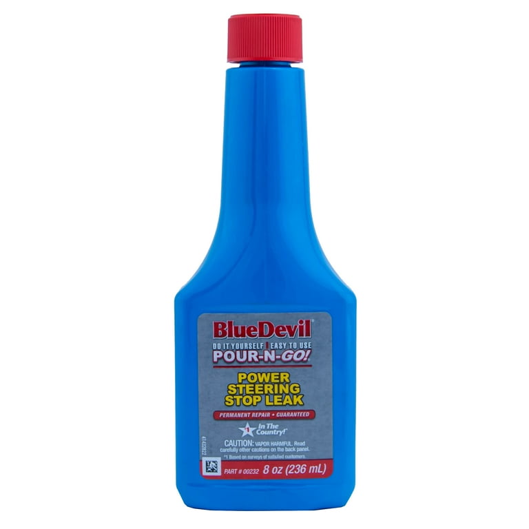 BlueDevil Power Steering Stop Leak, 8 oz, Permanent Seal, Easy