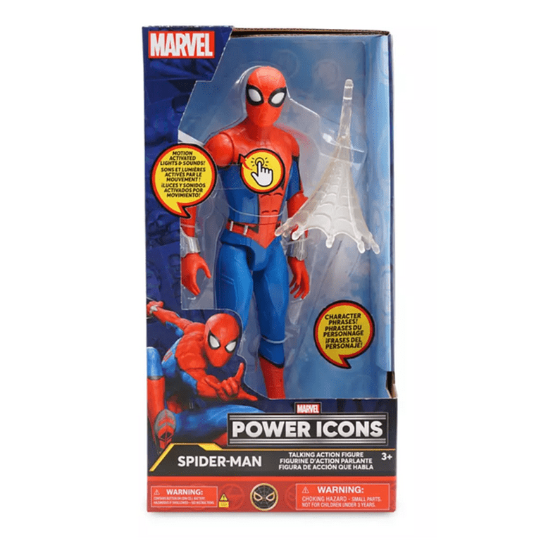 Disney ParksMarvel Spider-Man Talking Action Figure Power Icons