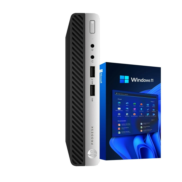 Pre-Owned HP ProDesk 400G4 - Windows 11 Mini Desktop Computer PC