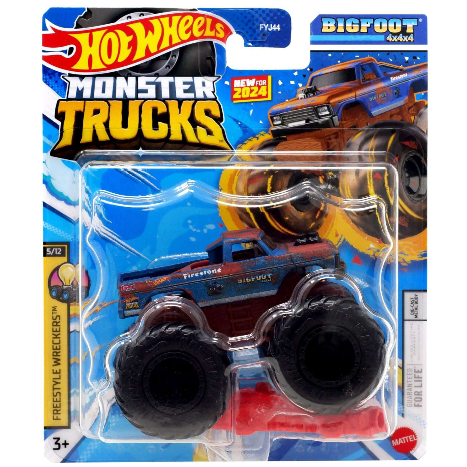 Hot Wheels Freestyle Wreckers Bigfoot 4x4x4 Diecast Car - Walmart.com