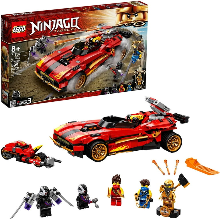 LEGO Ninjago Legacy Jay Set - X-1 Ninja Charger 71737 - Walmart.com