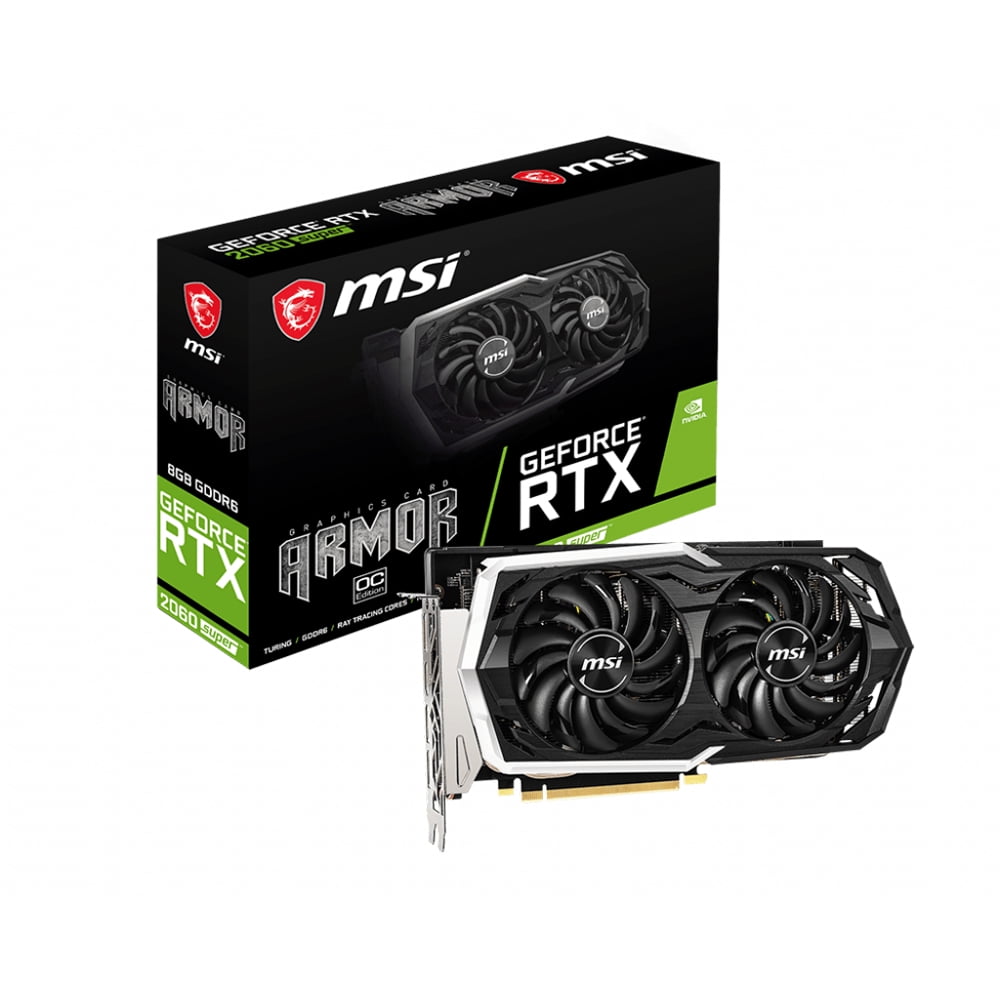MSI GeForce RTX 2060 Super Armor OC 8GB, Black - Walmart.com