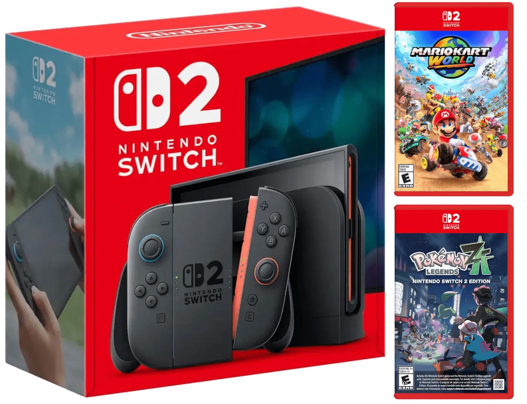 Nintendo Switch 2 Console with Mario Kart World and Pokemon