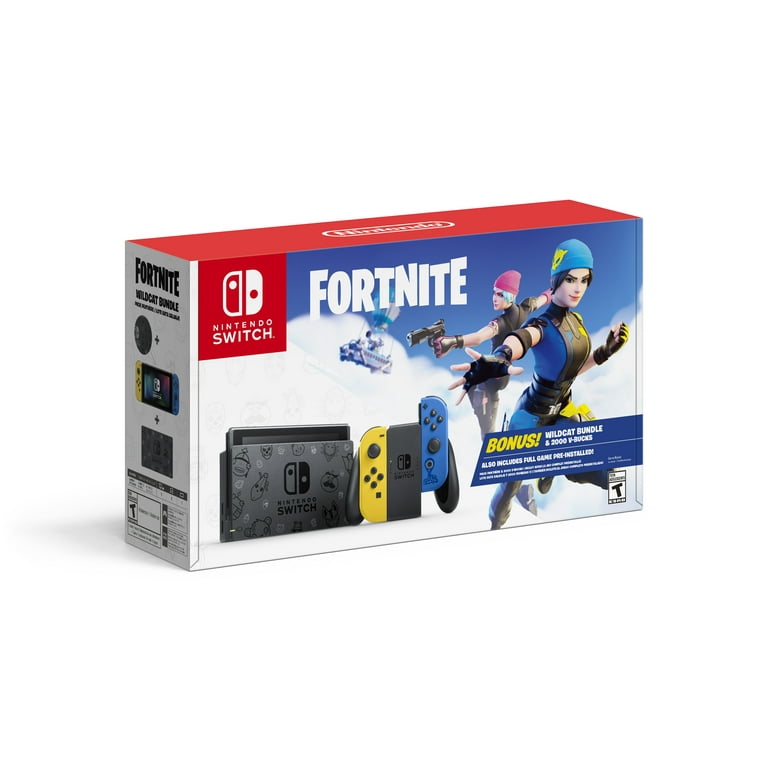 Nintendo Switch Console with Fortnite Wildcat Bundle & Joy-Cons