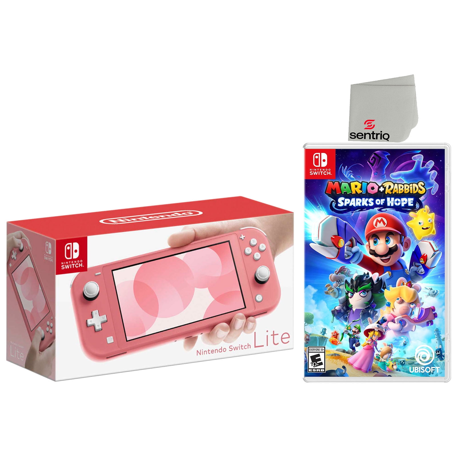 Nintendo Switch Lite 32GB Coral, Mario + Rabbids Bundle, Japan