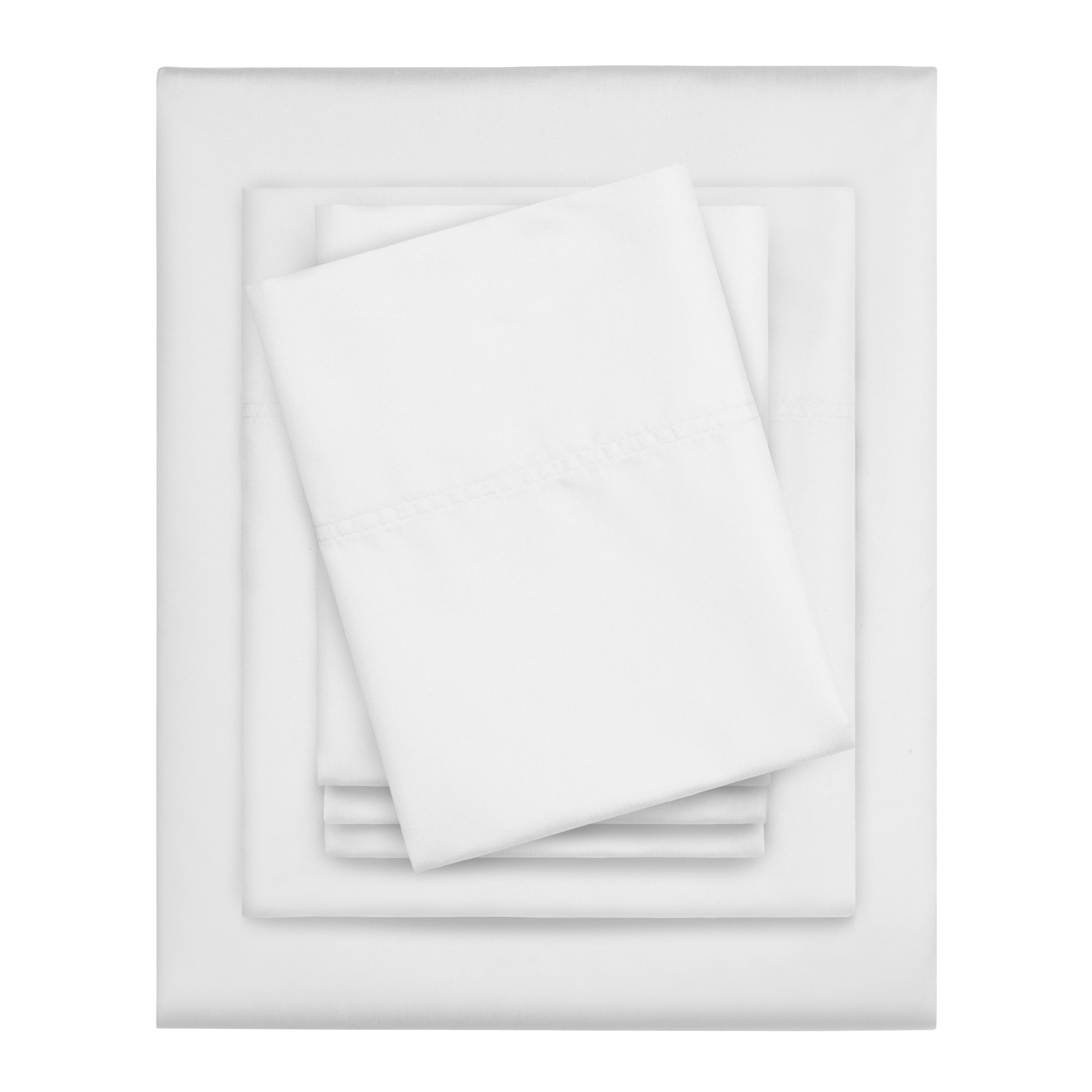 Serta 6-Piece 800 Thread Count White Cotton Rich Adult Bed Sheet