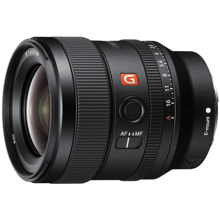 Sony Alpha E-Mount 24mm F1.4 GM Wide Angle Lens, Compact
