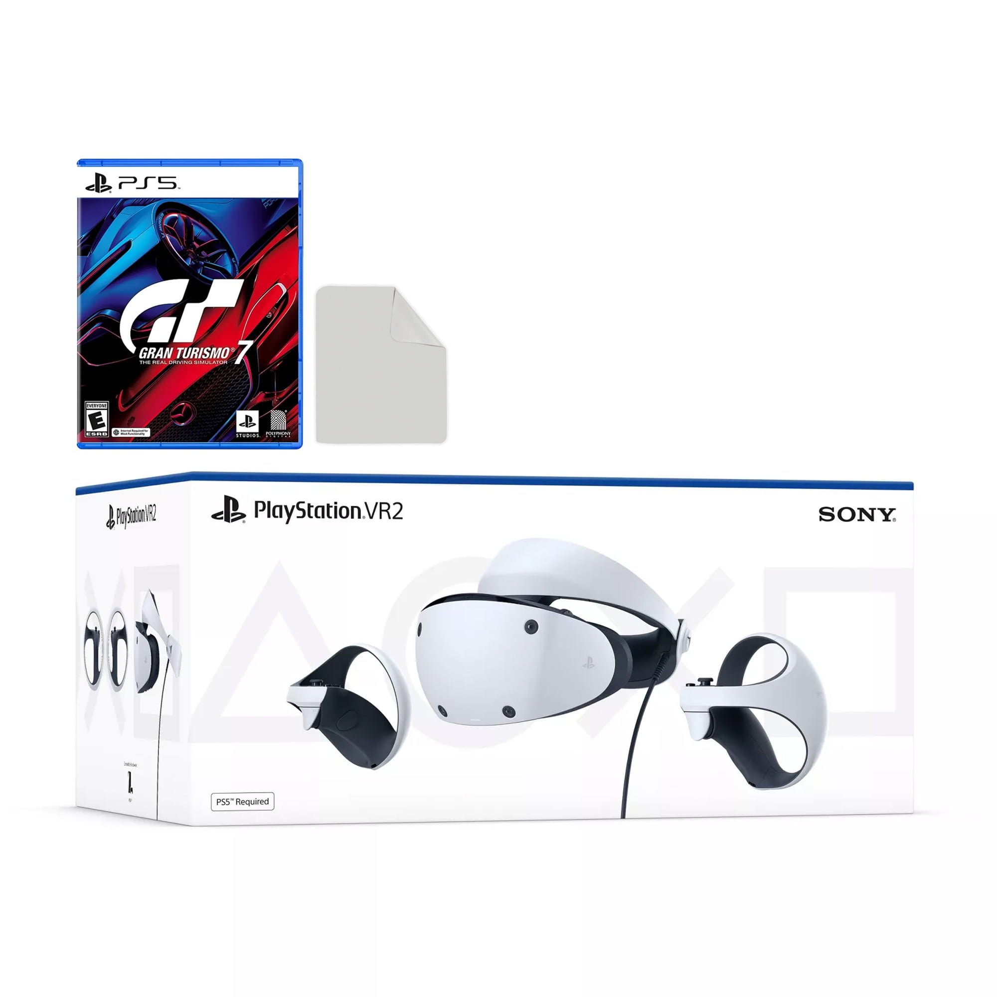 PlayStation VR2 bundle with No Man's Sky Game Disc, Microfiber