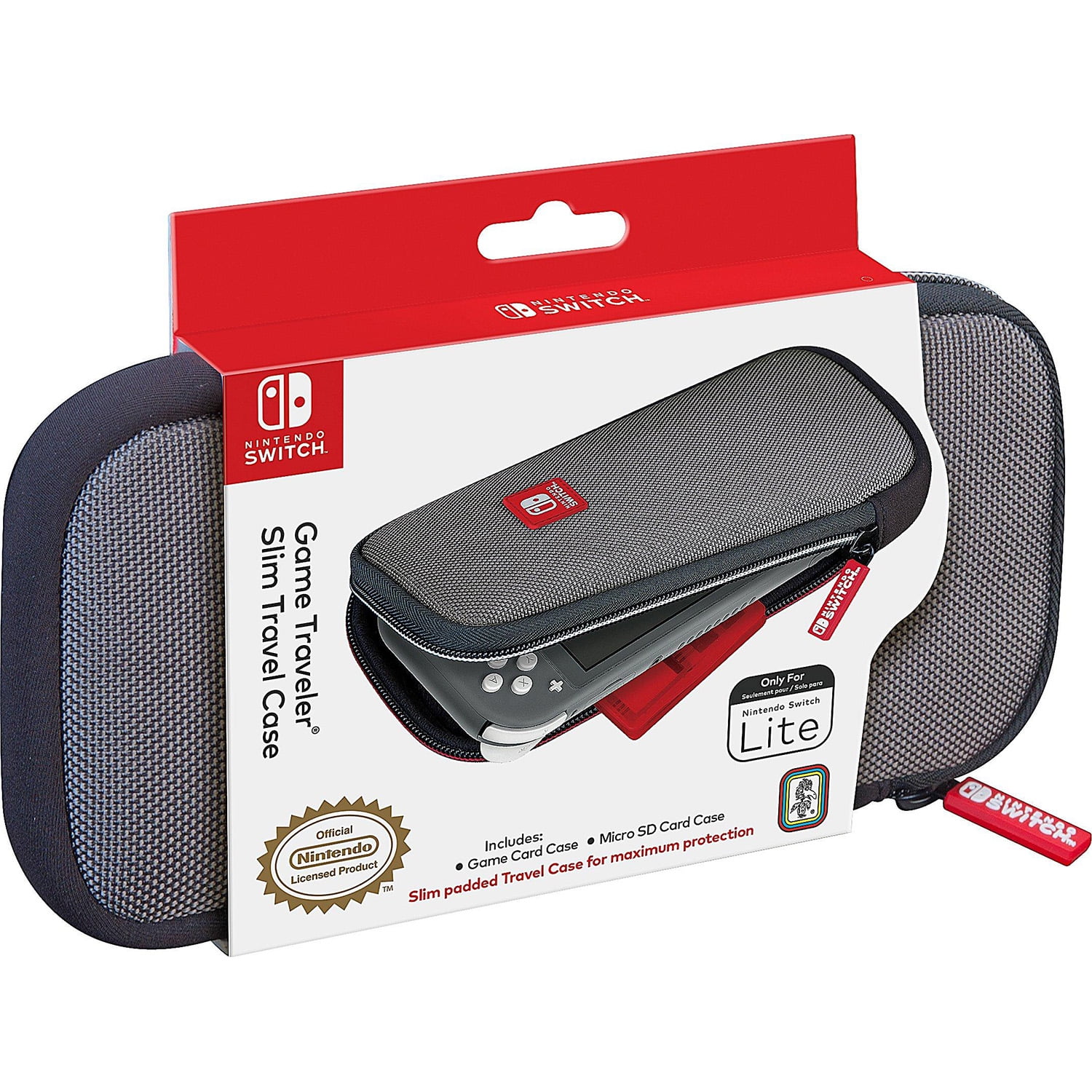 RDS Game Traveler Slim Travel Case - Gray, Nintendo Switch, Lite