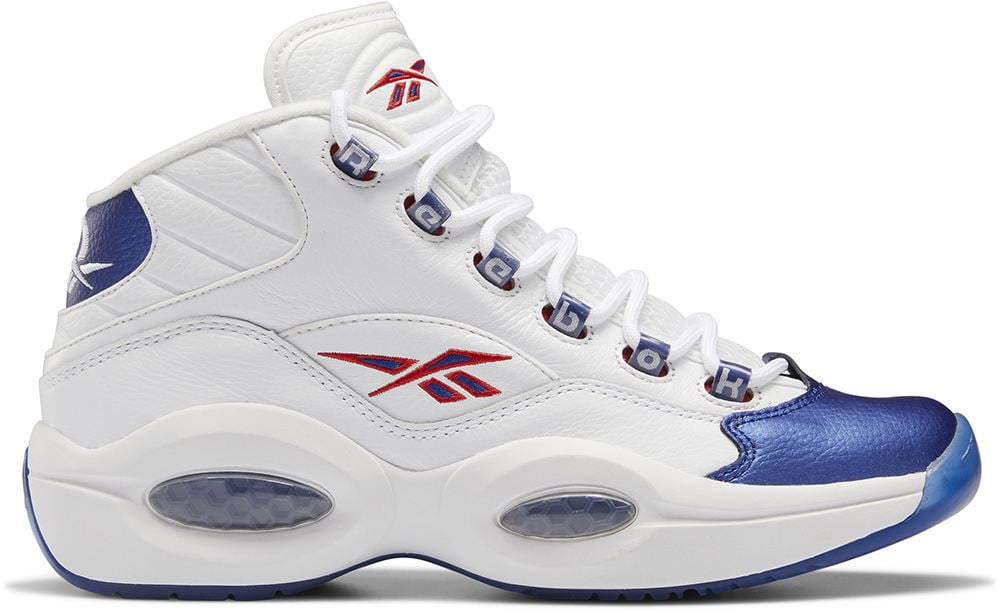 Reebok Men's Question Mid Basketball Shoes, Size 11, White and