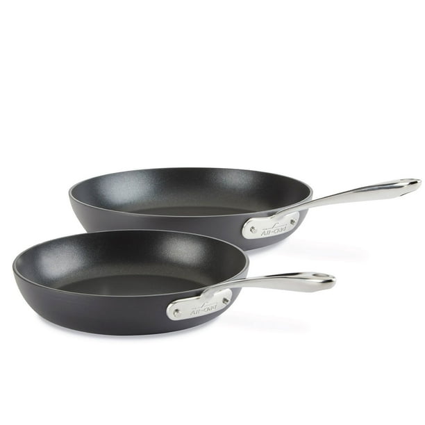 All-Clad 2 Piece Hard Anodized Nonstick Cookware Fry Pan Set, 10.5