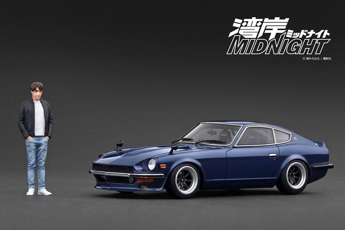 IG3591 1/18 NISSAN Fairlady Z (S30) Blue 湾岸 MIDNIGHT Devil's Z