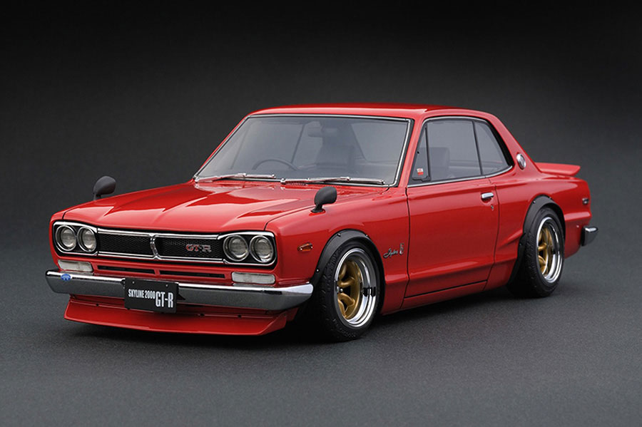 IG3616 1/18 Nissan Skyline 2000 GT-R (KPGC10) Red | LINE UP