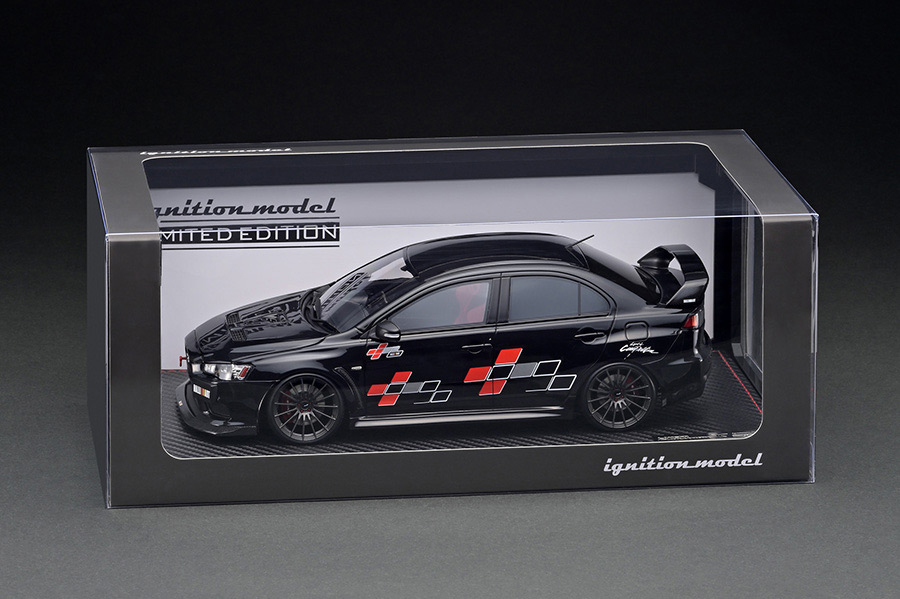 IG3212 1/18 Mitsubishi Lancer Evolution X (CZ4A) Black Metallic