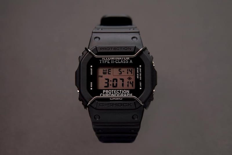 N.HOOLYWOOD x Casio G-Shock DW-5600NH-1ER 联乘表款| Hypebeast
