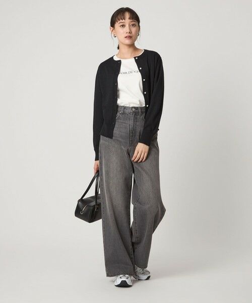 セール】 ウール クルーネック カーディガン ウォッシャブル