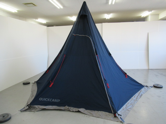 クイックキャンプ TCワンポールテント ネイビー | アウトドア用品