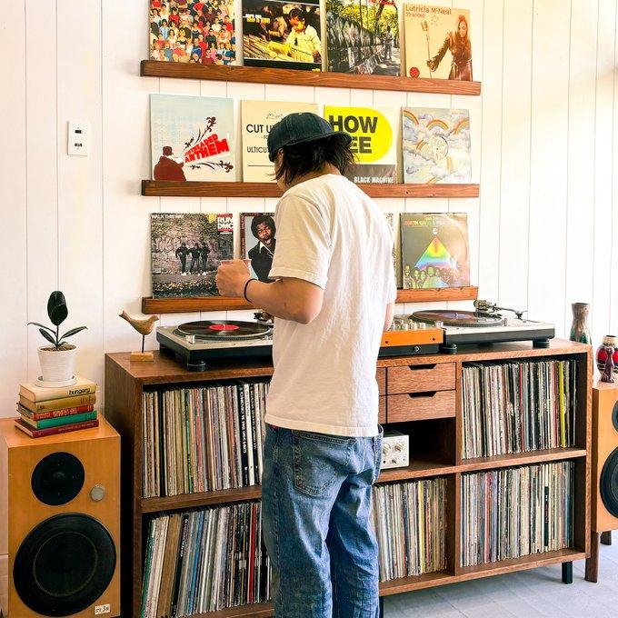 VINTAGE RECORD CHEST サイズ変更可能‼︎ レコードラック 本棚