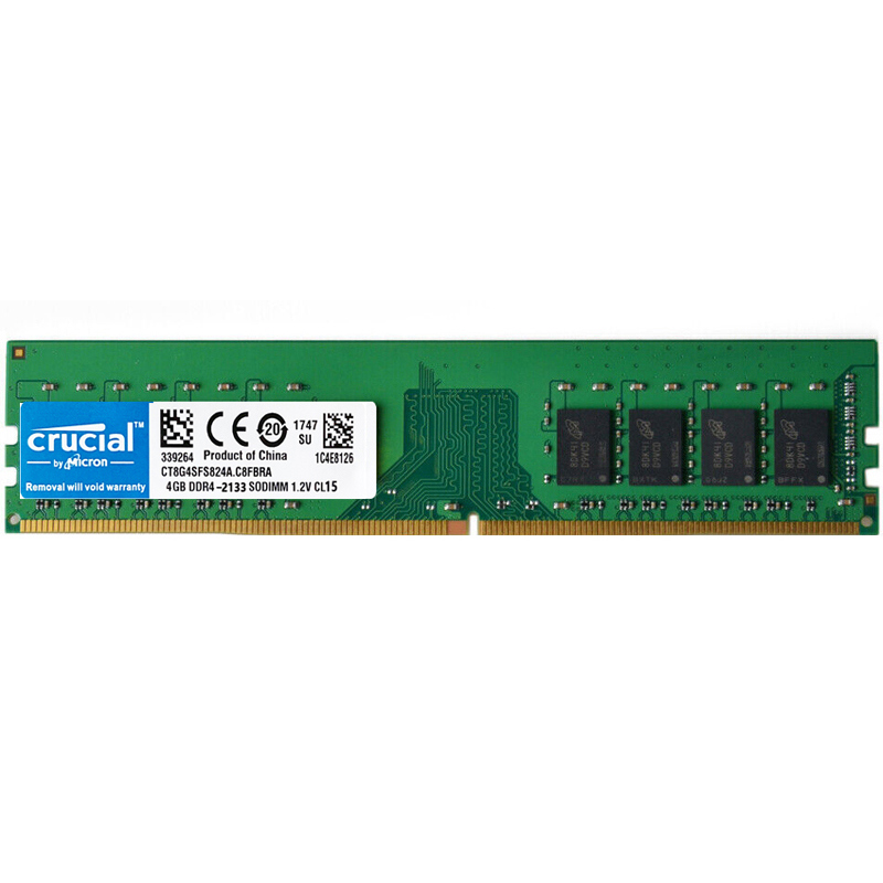 Crucial DDR4 4GB 8GB 16GB 2133Mhz PC4-17000 288pins Desktop Memory