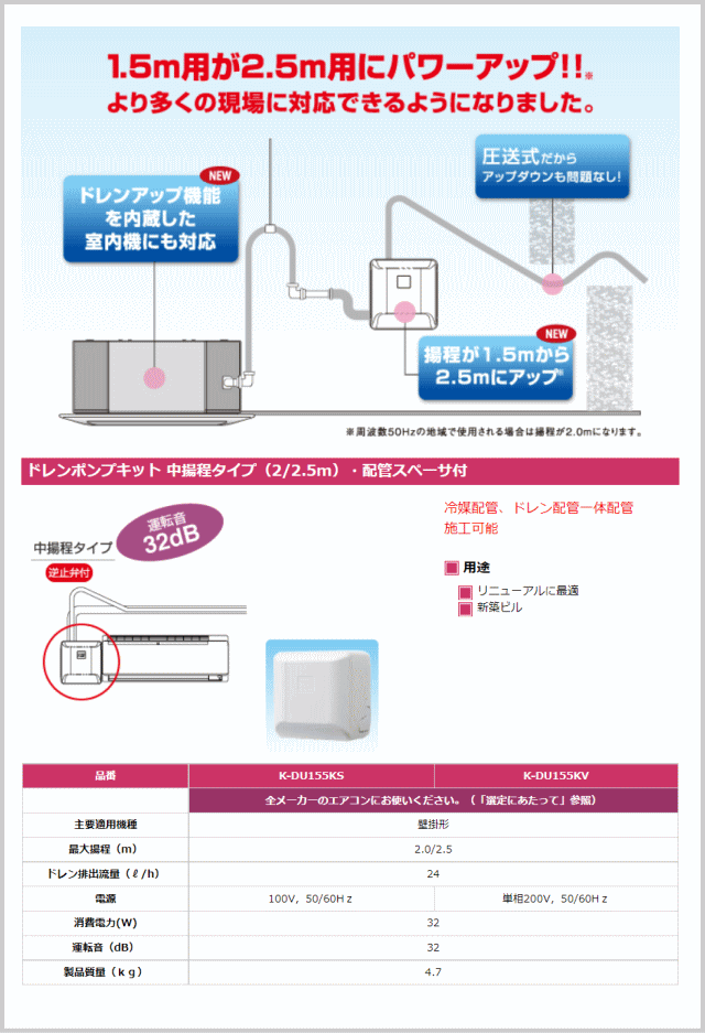 K-DU155KS（K-DU155JSの後継モデル） [代引決済不可][ルームエアコン