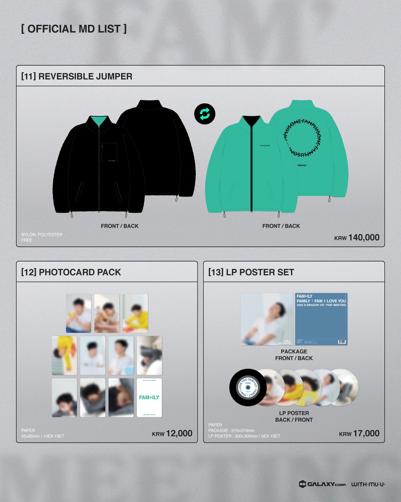 2026 G-DRAGON 'FAM' MEETING [FAM+ILY : FAMILY : FAM I LOVE YOU