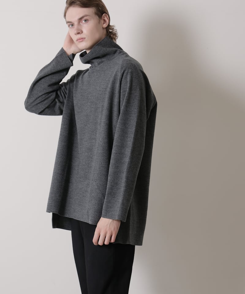 MB ハイエンド尾州ウール カットオフプルオーバーオフタートルネック