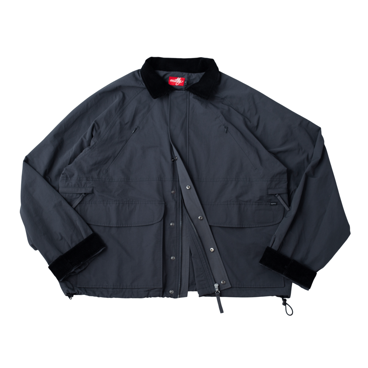 nuttyclothing / Flow Jacket Charcoal Black | nu