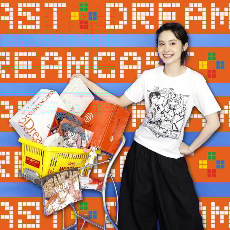 ドリームキャスト Real x Virtual Tシャツ -ホワイト- | games-glo